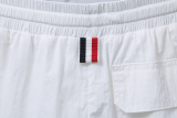 Thom Browne Classic tricolor woven beach pants Unisex casual versatile shorts