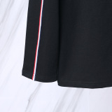Thom Browne Classic Tri Color Ribbon Long Sleeve Unisex Casual Long Sleeve T-shirt