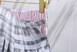Thom Browne Women's Classic Checkered Skirt High Waist Short Skirt