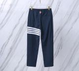 Thom Browne Unisex Classic Four Bar Ribbon Drawstring Casual Pants