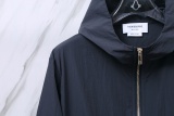 Thom Browne Unisex Classic Three Color Ribbon Casual Versatile Thin Sunscreen Coat