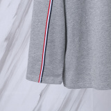 Thom Browne Classic Tri Color Ribbon Long Sleeve Unisex Casual Long Sleeve T-shirt