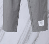 Thom Browne Unisex Classic Four Bar Ribbon Drawstring Casual Pants