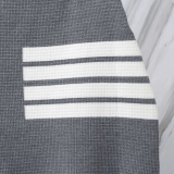 Thom Browne Women's Classic Four Bar Knitted Short Skirt Versatile Hip Wrap Skirt