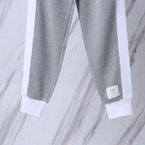 Thom Browne Classic Four Bar Color Blocked Pants Unisex Casual Versatile Sports Pants