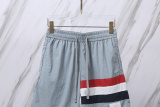 Thom Browne Classic tricolor woven beach pants Unisex casual versatile shorts