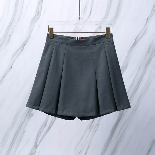 Thom Browne Women's Classic Fashion Versatile Hundred Fold Pants Skirt