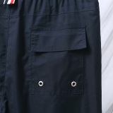 Thom Browne Classic Four Bar Color Drawstring Shorts Unisex Casual Versatile Shorts