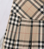 Thom Browne Women's Classic Fashion Versatile Checkered Short Skirt