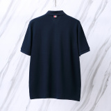 Thom Browne Unisex Classic Tri Color Ribbon Casual Versatile Polo Shirt