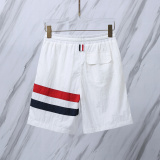 Thom Browne Classic tricolor woven beach pants Unisex casual versatile shorts