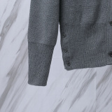 Thom Browne Women's Classic Four Bar Thick Knitted Sweater Cardigan