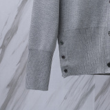 Thom Browne Women's Classic Four Bar Thick Knitted Sweater Cardigan