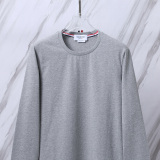 Thom Browne Classic Tri Color Ribbon Long Sleeve Unisex Casual Long Sleeve T-shirt