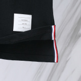 Thom Browne Classic Tri Color Ribbon Round Neck Short Sleeve Unisex Casual Versatile T-shirt