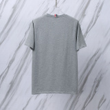 Thom Browne Classic Sled Dog Embroidered Round Neck Short Sleeve Unisex Casual Versatile T-shirt