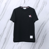 Thom Browne Classic Sled Dog Embroidered Round Neck Short Sleeve Unisex Casual Versatile T-shirt