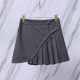 Thom Browne Fashion Irregular Ruffle Skirt Women's Versatile Short Skirt