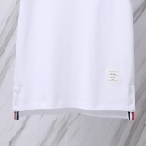 Thom Browne Classic Four Bar Round Neck Short Sleeve Couple's Casual Loose T-shirt