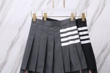 Thom Browne Classic Four Bar Ruffle Skirt Women's Versatile Short Skirt