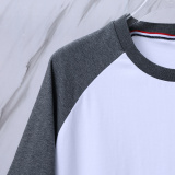 Thom Browne Classic Four Bar Splicing Short Sleeve Unisex Casual Versatile T-shirt