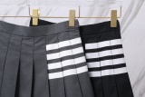 Thom Browne Classic Four Bar Ruffle Skirt Women's Versatile Short Skirt