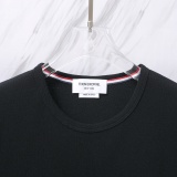 Thom Browne Classic Four Bar Round Neck Short Sleeve Couple's Casual Loose T-shirt