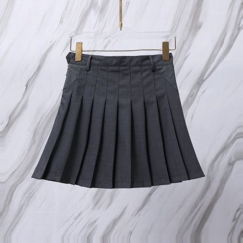 Thom Browne Women's Classic Fashion Versatile High Waist Short Skirt