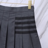 Thom Browne Classic Four Bar Ruffle Skirt Women's Versatile Short Skirt