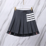Thom Browne Classic Four Bar Ruffle Skirt Women's Versatile Short Skirt