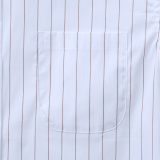 Thom Browne Women's Fashion Striped Short Open Umbilical Short Sleeve Shirt
