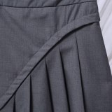 Thom Browne Fashion Irregular Ruffle Skirt Women's Versatile Short Skirt