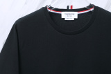 Thom Browne Classic Embroidered Rose Four Bar Short Sleeve Unisex Casual Versatile T-shirt