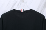 Thom Browne Classic Sled Dog Embroidered Round Neck Short Sleeve Unisex Casual Versatile T-shirt