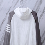 Thom Browne Unisex Fashion Four Bar Splicing Thin Sunscreen Coat