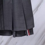 Thom Browne Classic Four Bar Ruffle Skirt Women's Versatile Short Skirt