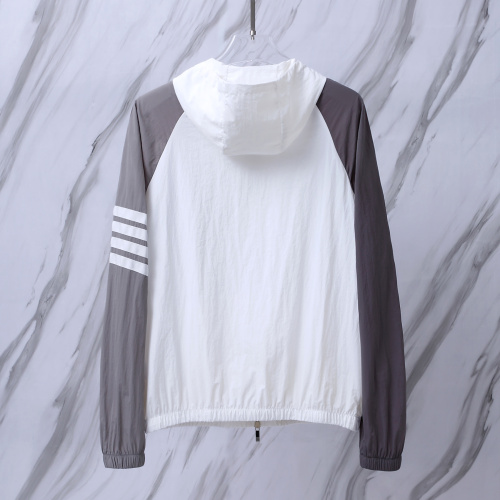 Thom Browne Unisex Fashion Four Bar Splicing Thin Sunscreen Coat