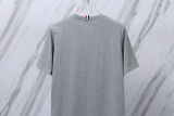 Thom Browne Classic Side Ribbon Round Neck Short Sleeve Unisex Casual Versatile T-shirt