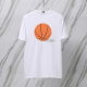 Thom Browne Classic Tri Color Ribbon Basketball Printed Short Sleeve Unisex Casual Versatile T-shirt