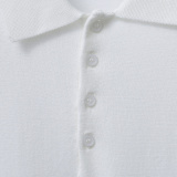Thom Browne Unisex Classic Tri Color Jacquard Ice Silk Knitted Polo Shirt