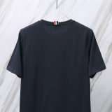 Thom Browne Classic Simple Round Neck T-shirt Unisex Casual Versatile Short Sleeve