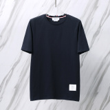 Thom Browne Classic Simple Round Neck T-shirt Unisex Casual Versatile Short Sleeve