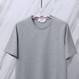 Thom Browne Classic Simple Round Neck T-shirt Unisex Casual Versatile Short Sleeve