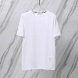 Thom Browne Classic Simple Round Neck T-shirt Unisex Casual Versatile Short Sleeve