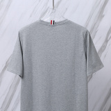 Thom Browne Classic Simple Round Neck T-shirt Unisex Casual Versatile Short Sleeve