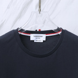 Thom Browne Classic Four Bar Round Neck T-shirt Unisex Casual Versatile Short Sleeve