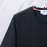 Thom Browne Classic Simple Round Neck T-shirt Unisex Casual Versatile Short Sleeve