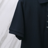 Thom Browne Unisex Classic Three Color Ribbon Pocket Casual Versatile Polo Shirt