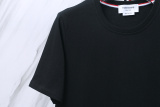 Thom Browne Classic Side Ribbon Round Neck Short Sleeve Unisex Casual Versatile T-shirt