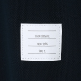 Thom Browne Unisex Classic Four Bar Casual Versatile Polo Shirt